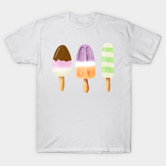 Popsicles: Frozen summer fun T-Shirt by CalliLetters